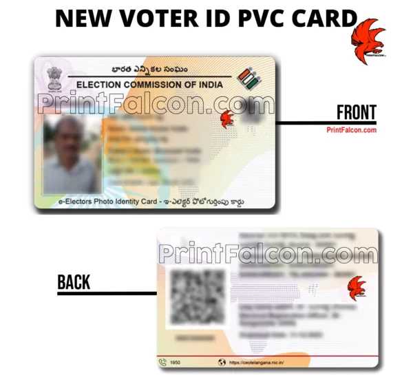 NEW VOTER ID PVC CARD WITH QR CODE
