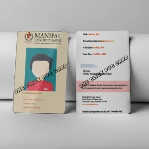 manipal university id card image