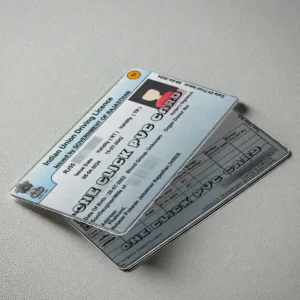 Rajasthan driving licence pvc front and back side image