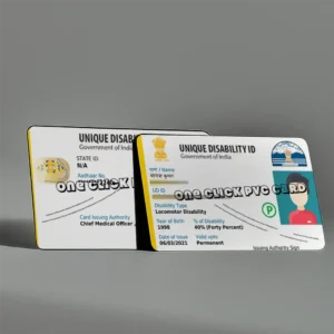 unique disability id pvc card image